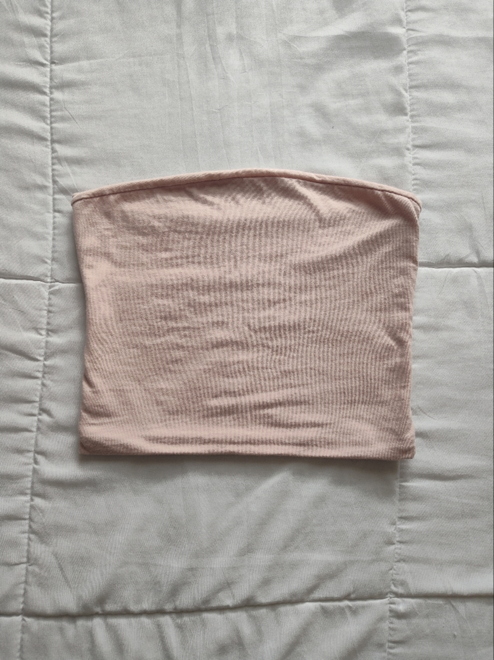 Brandy Melville Blush Pink Ribbed Mini Tube Skirt